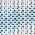 Tissu Patchwork Gouttes Brique Bleu - Ribes y Casals