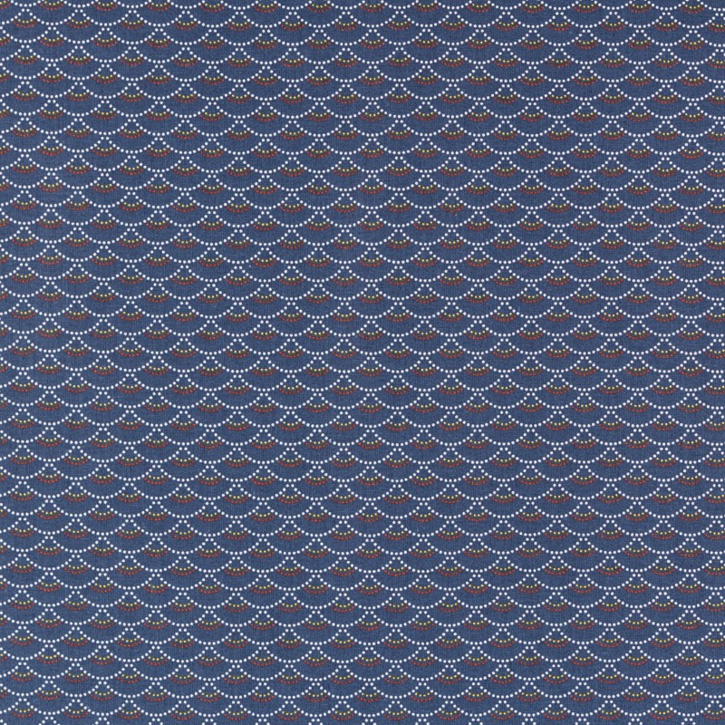 Tissu Patchwork Koi Bleu Nuit - Ribes y Casals