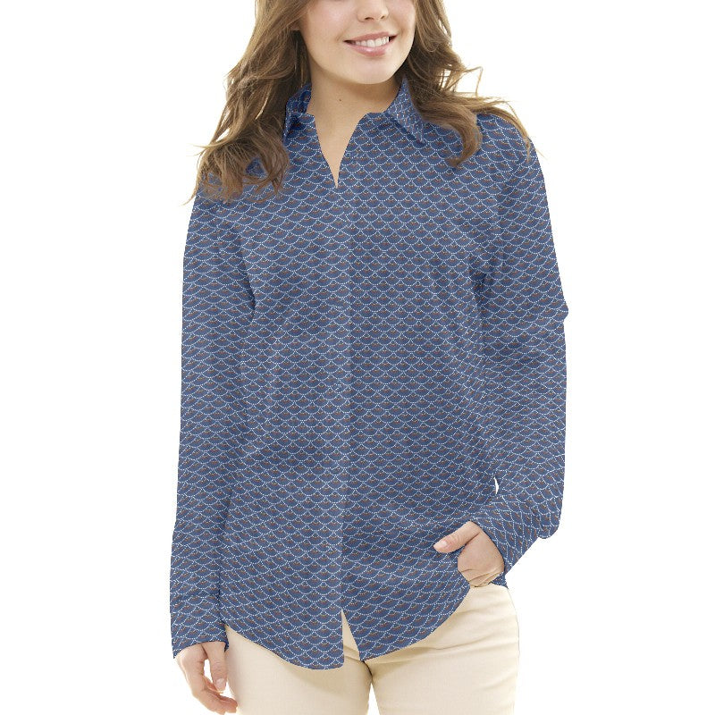 Tissu Patchwork Koi Bleu Nuit - Ribes y Casals