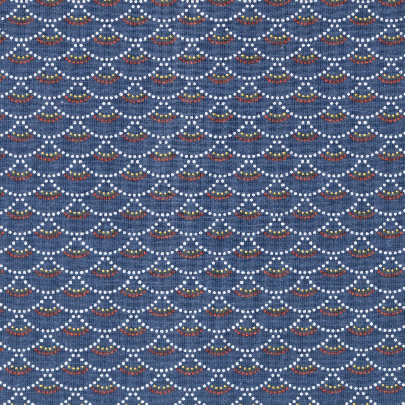 Tissu Patchwork Koi Bleu Nuit - Ribes y Casals