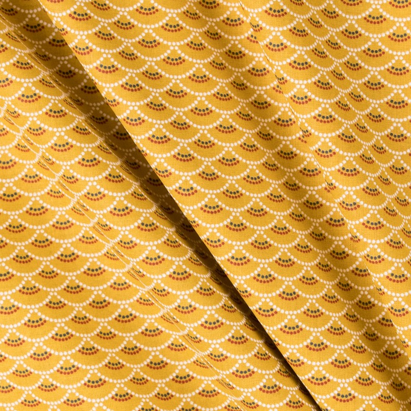 Tissu Patchwork Koi Ocre - Ribes y Casals