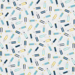 Tissu Patchwork Crayons Bleu - Ribes y Casals