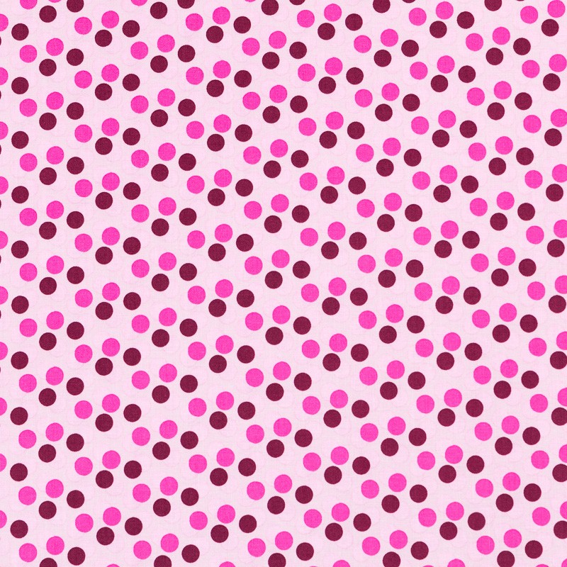 Tissu Patchwork à Pois Rose - Ribes y Casals