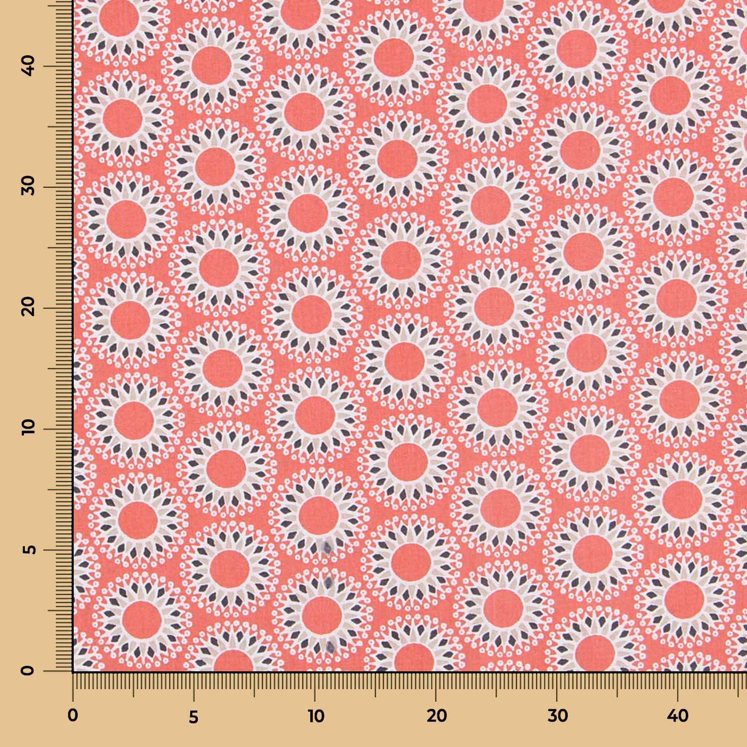 Tissu Patchwork Malawa Orange - Ribes y Casals