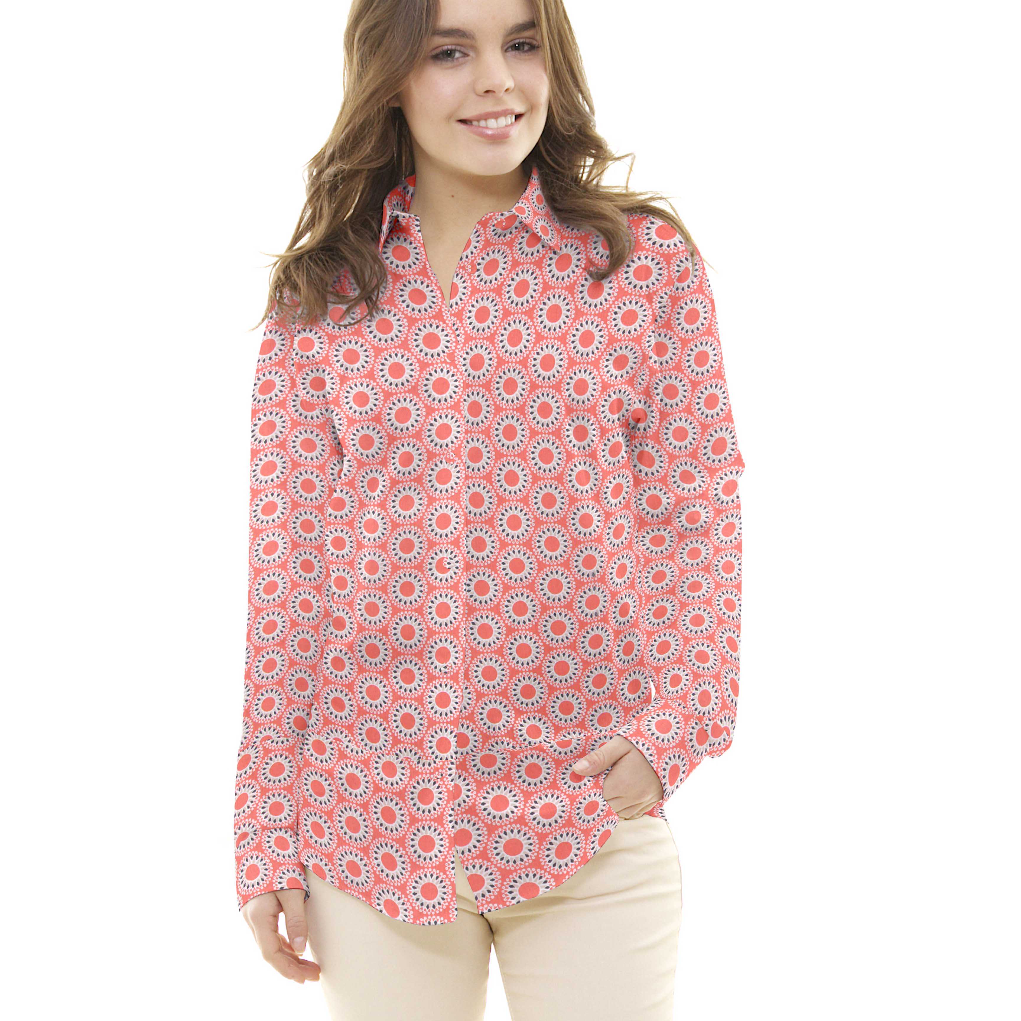 Tissu Patchwork Malawa Orange - Ribes y Casals