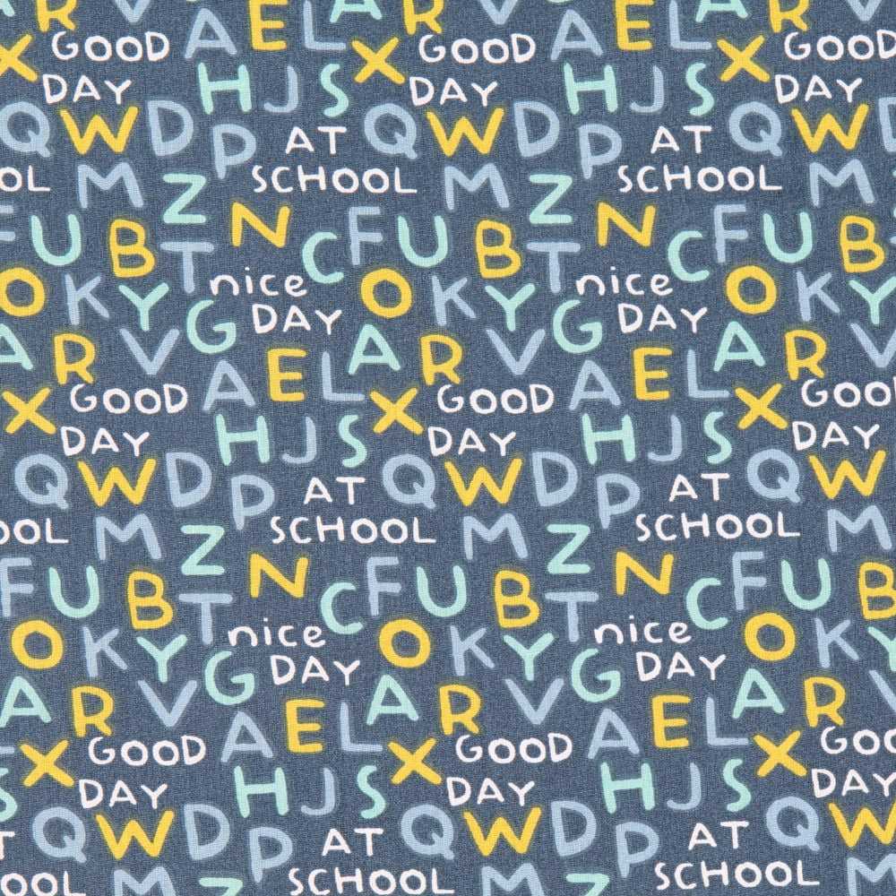 Tissu Patchwork Bleu Majuscule - Ribes y Casals