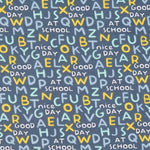 Tissu Patchwork Bleu Majuscule - Ribes y Casals