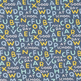 Tissu Patchwork Bleu Majuscule - Ribes y Casals