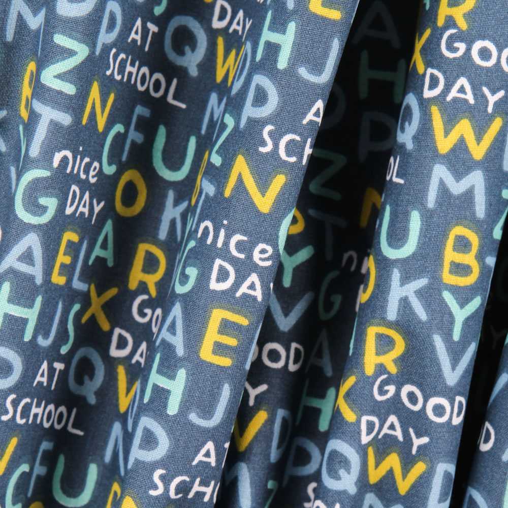 Tissu Patchwork Bleu Majuscule - Ribes y Casals