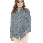 Tissu Patchwork Bleu Majuscule - Ribes y Casals