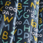 Tissu Patchwork Bleu Majuscule - Ribes y Casals