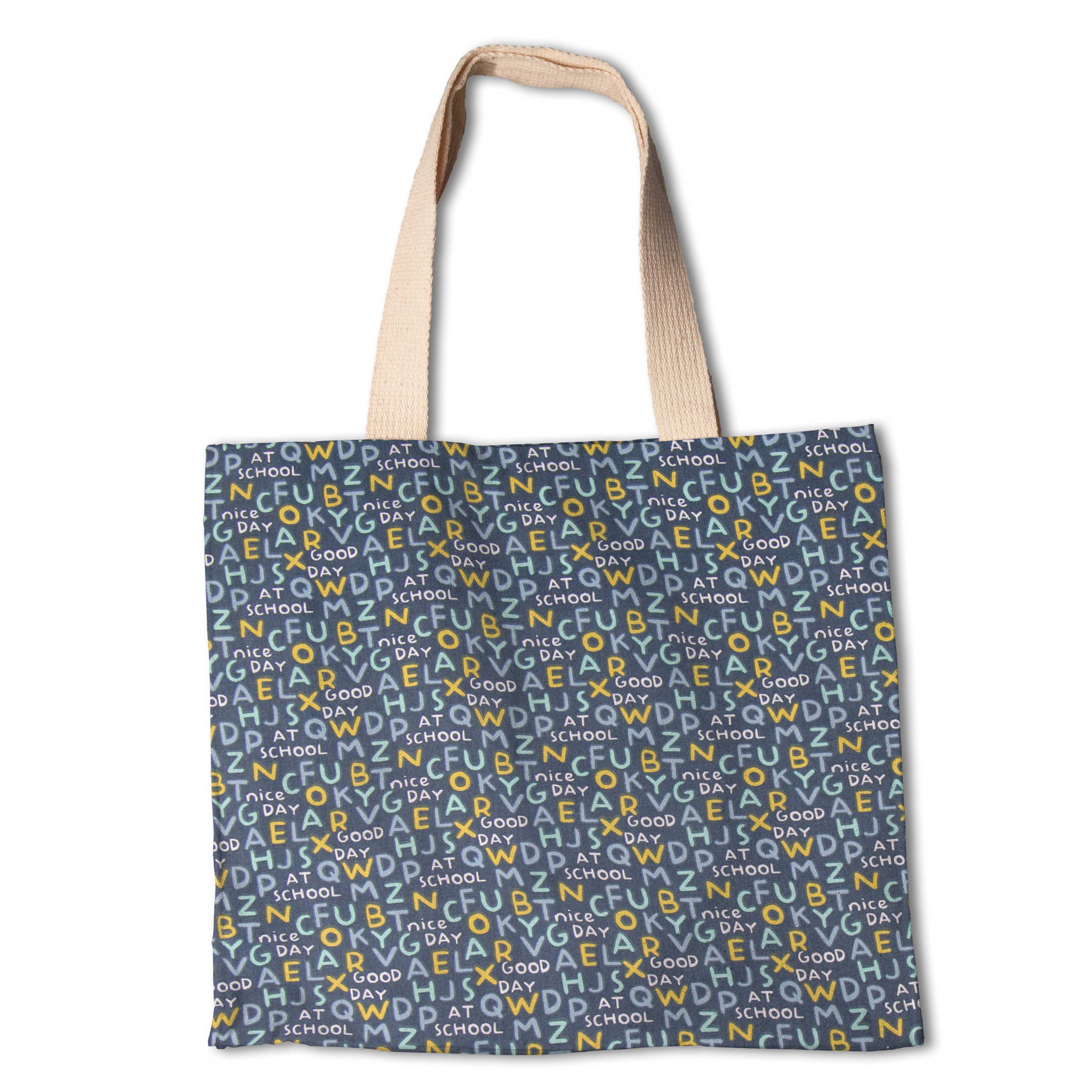 Tissu Patchwork Bleu Majuscule - Ribes y Casals