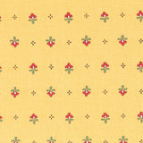 Tissu Patchwork Medaille Jaune - Ribes y Casals