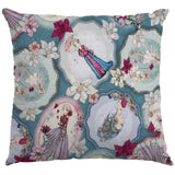 Tissu Patchwork Mirabelle Midnight Garden Aquamarine - Ribes y Casals