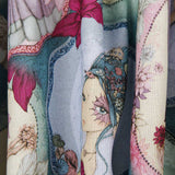 Tissu Patchwork Mirabelle Midnight Garden Aquamarine - Ribes y Casals