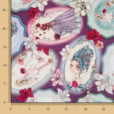 Tissu Patchwork Mirabelle Midnight Garden Violet - Ribes y Casals