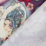 Tissu Patchwork Mirabelle Midnight Garden Violet - Ribes y Casals