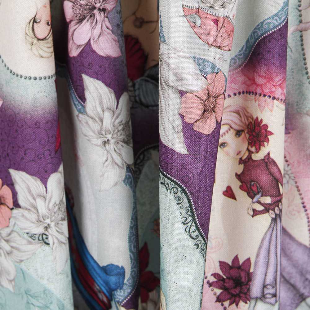 Tissu Patchwork Mirabelle Midnight Garden Violet - Ribes y Casals