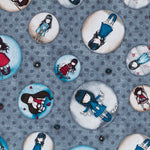 Tissu Patchwork Poupée Gorjuss Denim - Ribes y Casals