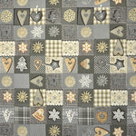 Tissu  Patchwork Noël Gris - Ribes y Casals