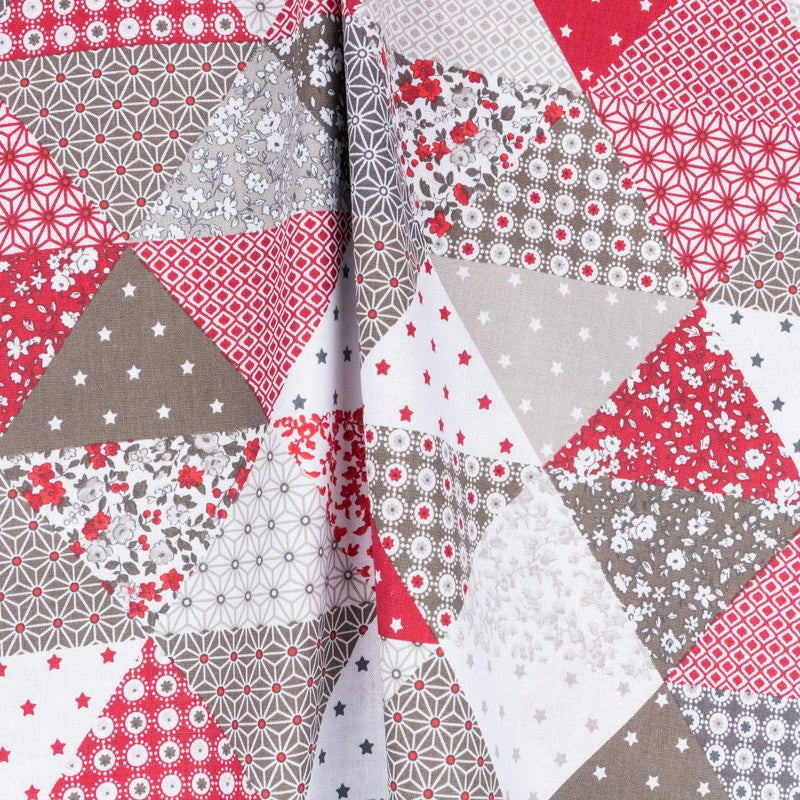 Tissu Patchwork Patch Rouge - Ribes y Casals