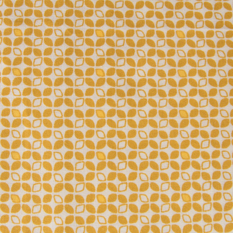 Tissu Patchwork Pétale Jaune - Ribes y Casals