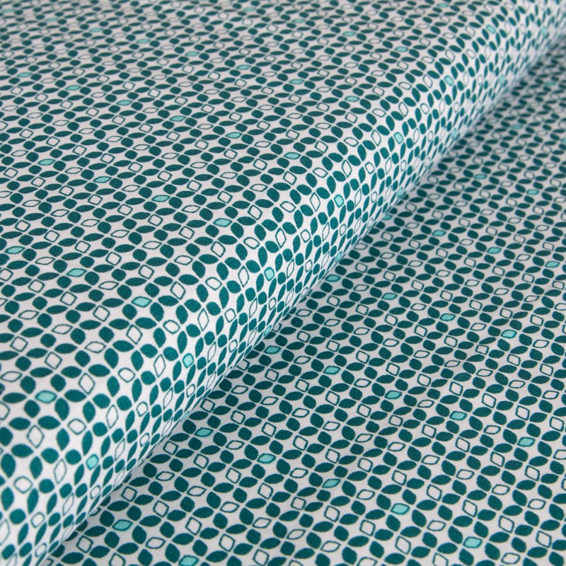 Tissu Patchwork Pétale Bleu Marine - Ribes y Casals