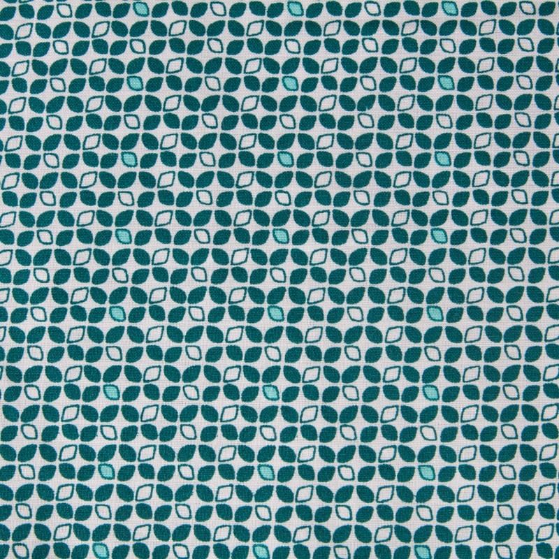 Tissu Patchwork Pétale Bleu Marine - Ribes y Casals