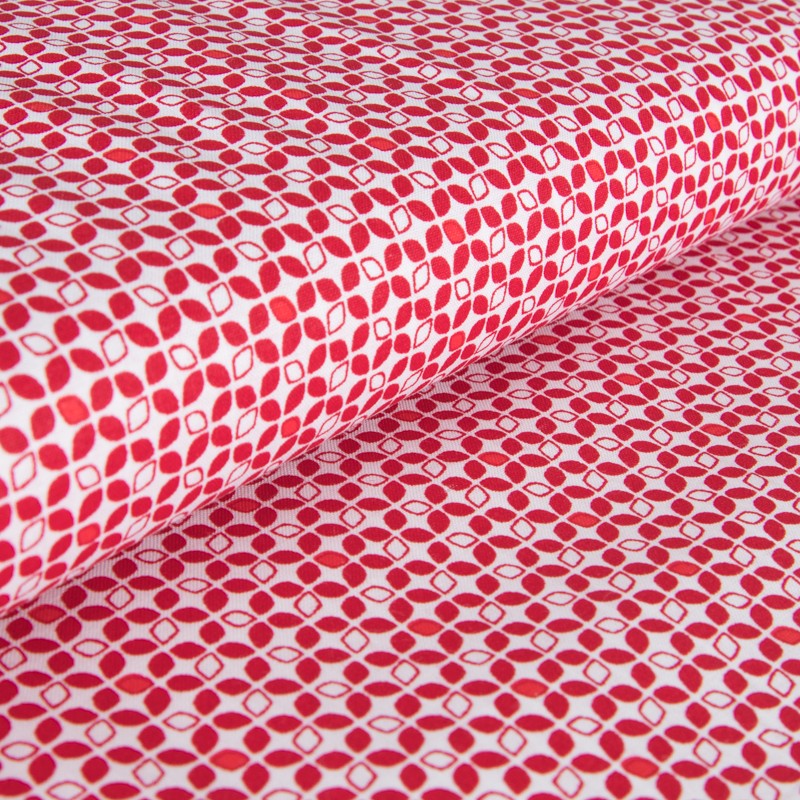 Tissu Patchwork Pétale Rouge - Ribes y Casals