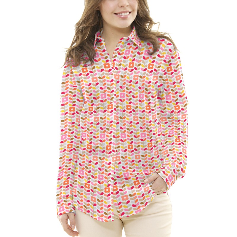 Tissu Patchwork Petula Corail - Ribes y Casals