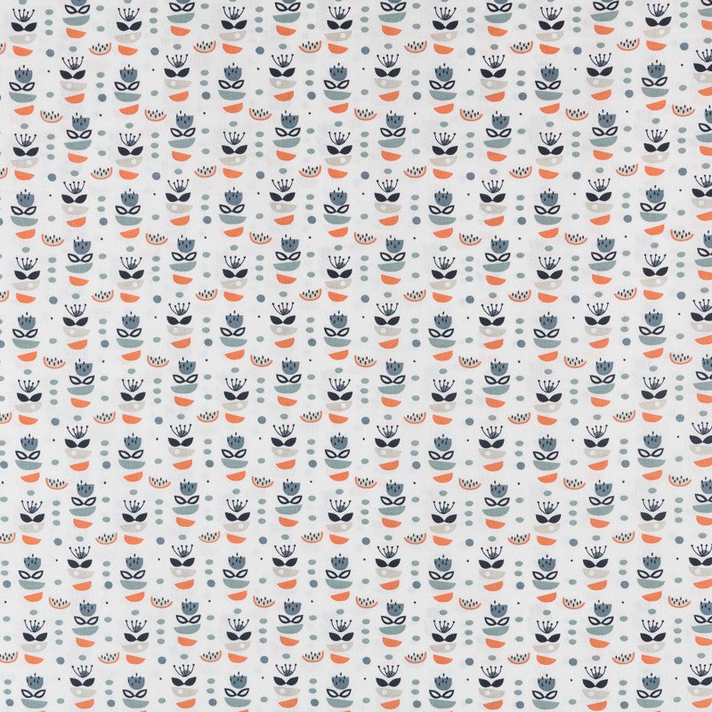 Tissu Patchwork Pieces Orange - Ribes y Casals