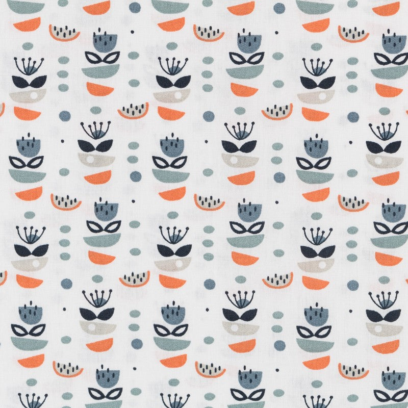 Tissu Patchwork Pieces Orange - Ribes y Casals