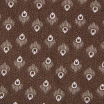 Tissu Patchwork Plume Marron - Ribes y Casals