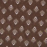 Tissu Patchwork Plume Marron - Ribes y Casals