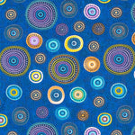 Tissu Patchwork Ronds Bleu - Ribes y Casals