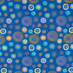 Tissu Patchwork Ronds Bleu - Ribes y Casals