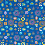 Tissu Patchwork Ronds Bleu - Ribes y Casals