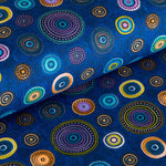 Tissu Patchwork Ronds Bleu - Ribes y Casals