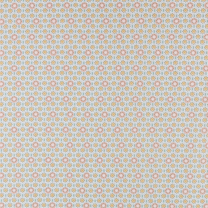 Tissu Patchwork Roues Vert d&#39;Eau - Ribes y Casals