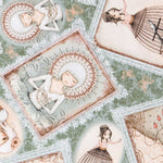 Tissu Patchwork Santoro&#39;s Mirabelle Vert Pâle - Ribes y Casals