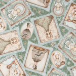 Tissu Patchwork Santoro&#39;s Mirabelle Vert Pâle - Ribes y Casals