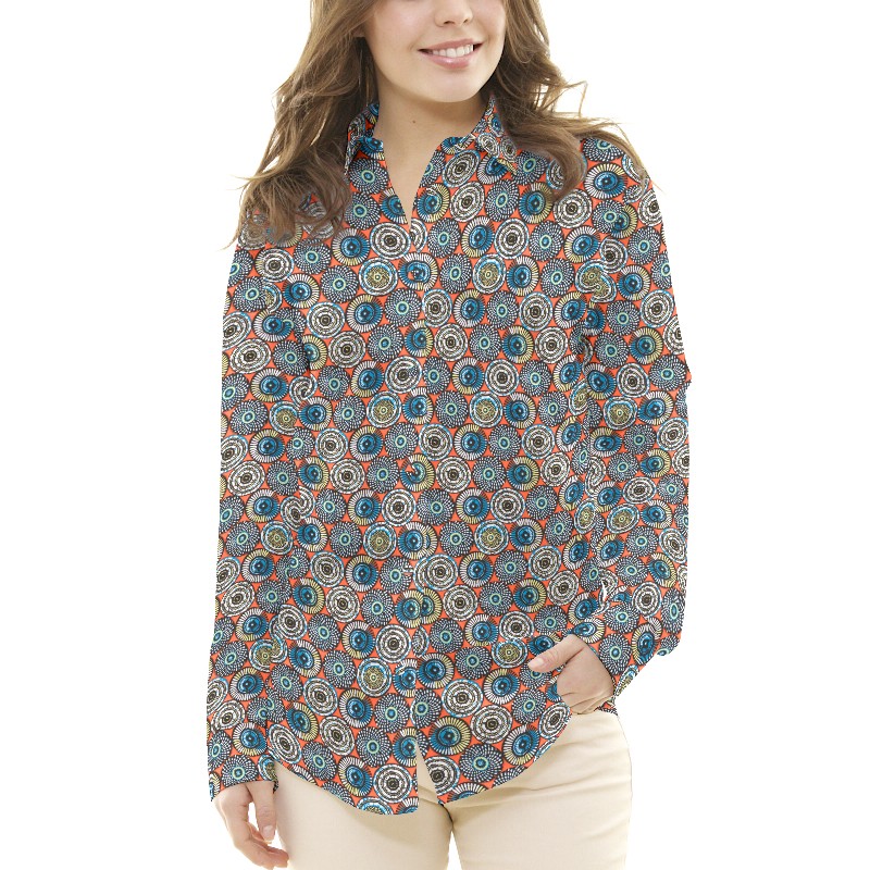 Tissu Patchwork Soweto Orange - Ribes y Casals