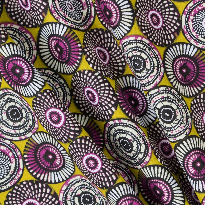 Tissu Patchwork Soweto Vert - Ribes y Casals