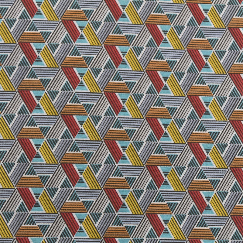 Tissu Patchwork Triangles Vert d'Eau - Ribes y Casals