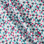 Tissu Patchwork Triangles Fuchsia - Ribes y Casals