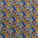 Tissu Patchwork Triangles Rouge - Ribes y Casals