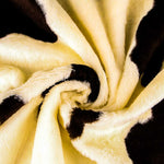 Tissu Poil Court Blanc Noir - Ribes y Casals