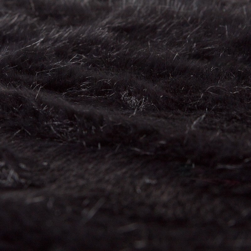 Tissu Poil Court Noir Uni - Ribes y Casals