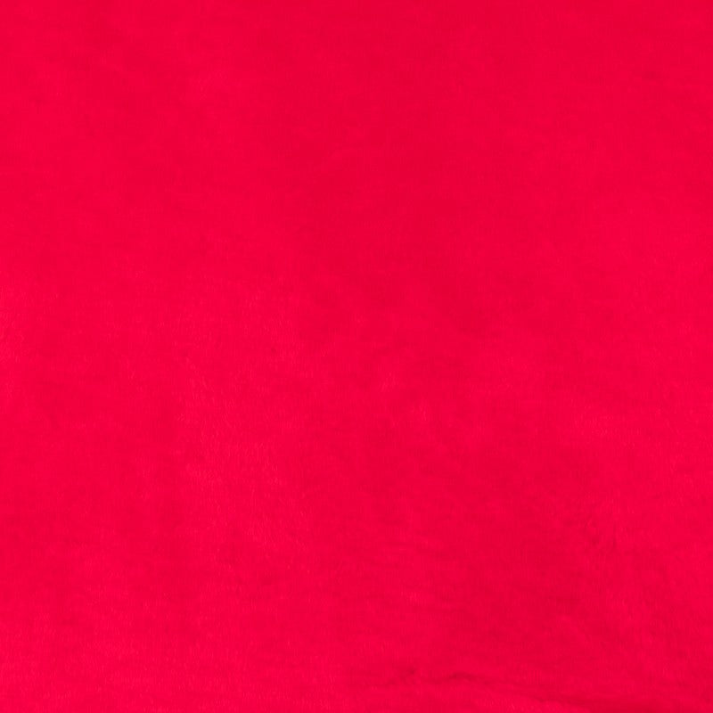 Tissu coupon poils courts rouge 130x150 cm - Ribes y Casals