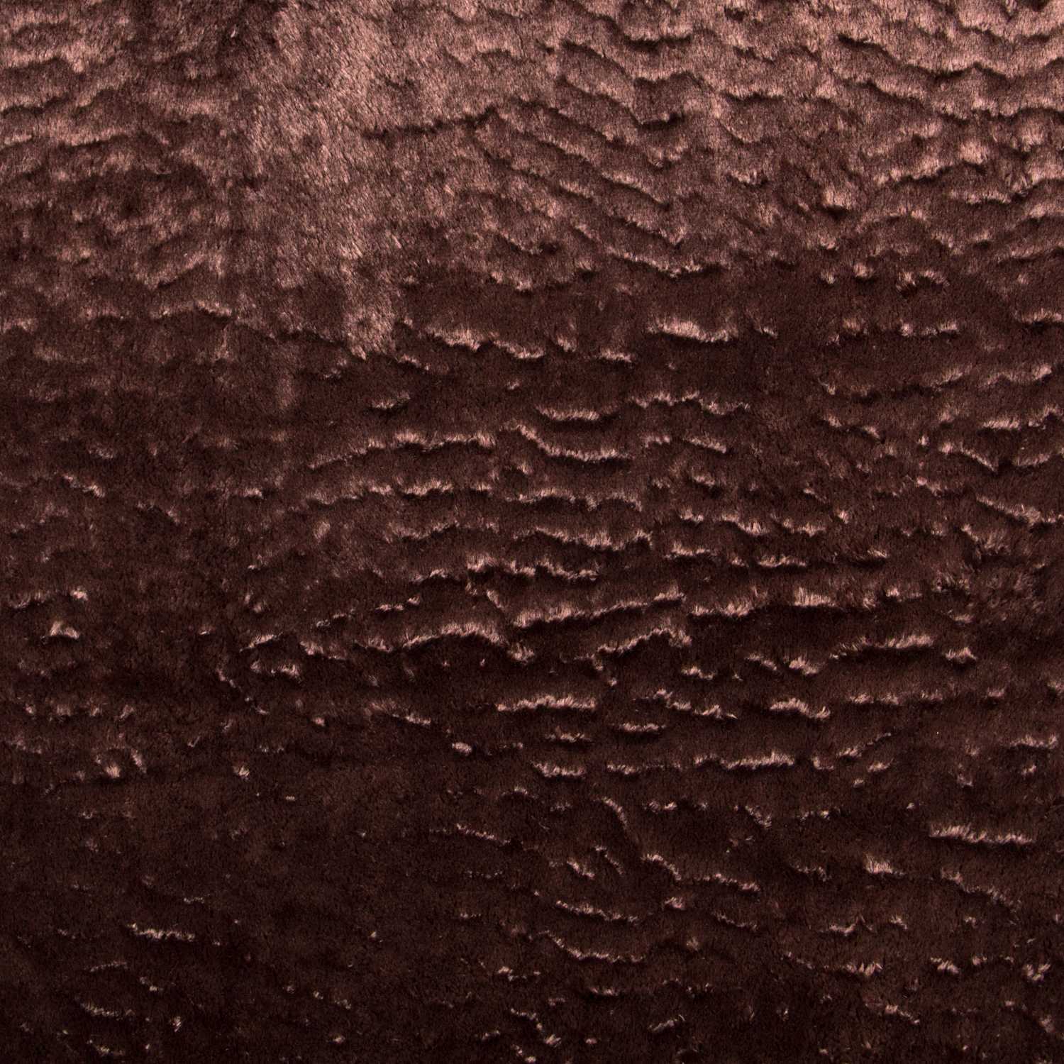 Tissu Poil Court Doux Marron - Ribes y Casals